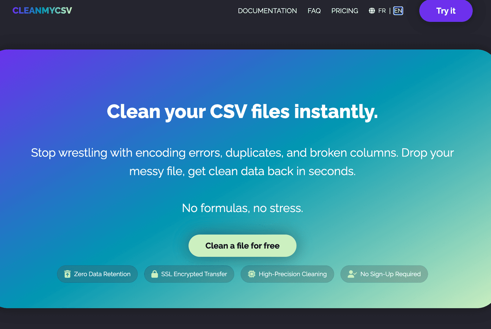 CleanMyCSV image 1