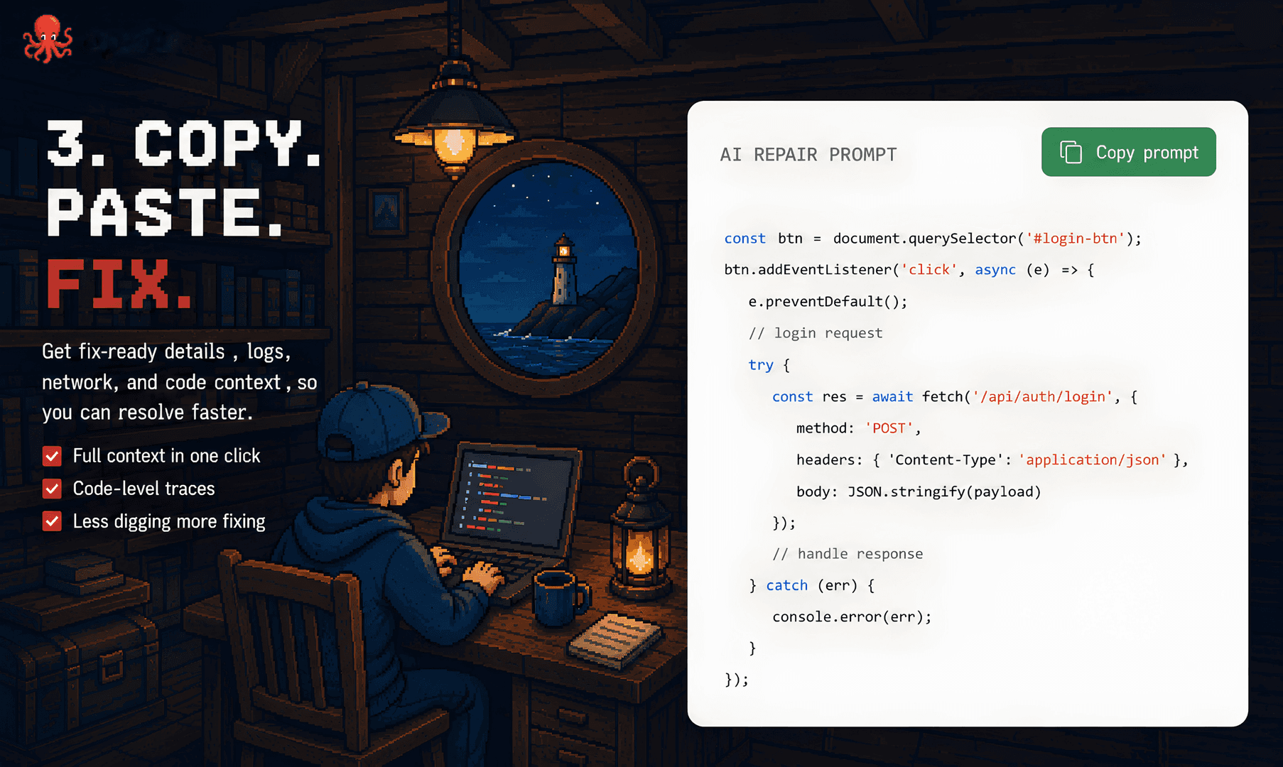 Opsis: AI QA & bug detection for vibe coders image 5