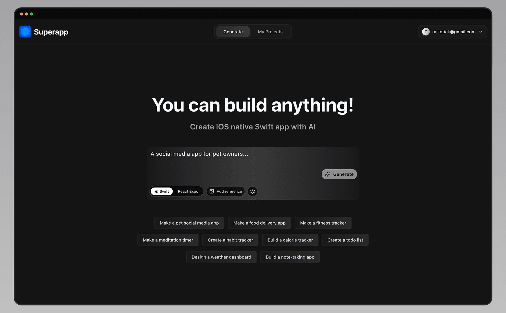 Superapp - Build Native iOS Apps with AI image 3