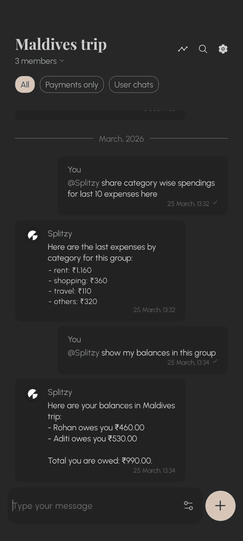 Splitz | Split group expenses image 4