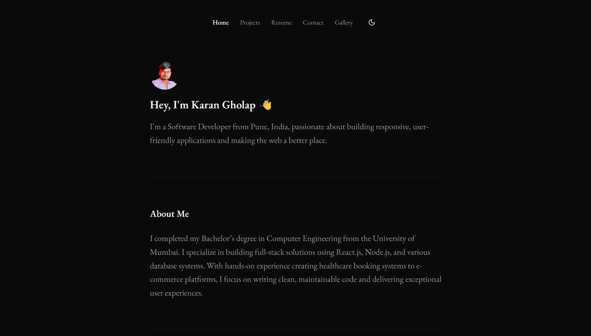 Professional Portfolio Site image 1