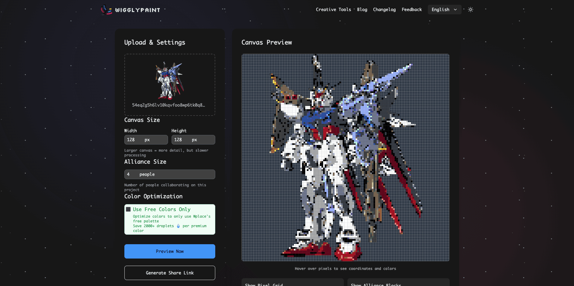 Wplace Paint Tool - Best Pixel Art Converter image 1