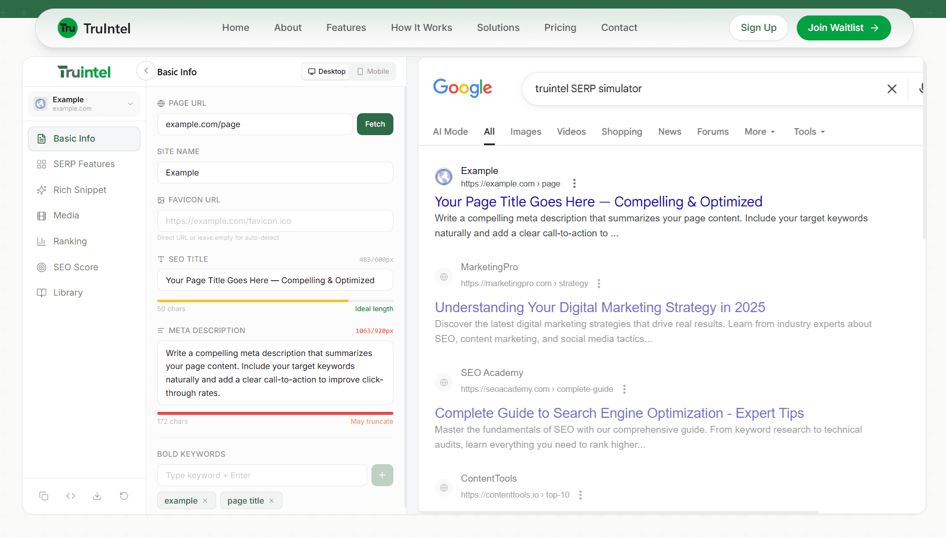 Google SERP Simulator image 1