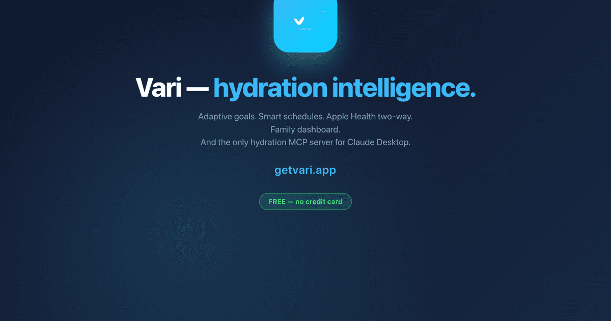 Vari — Smart Hydration for iPhone image 5