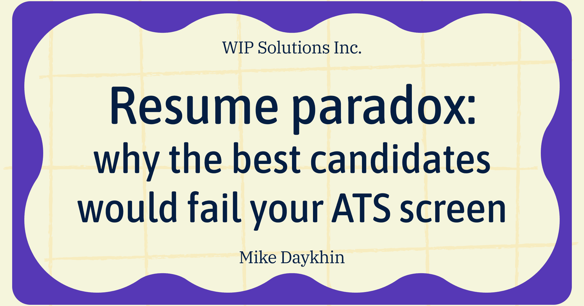 Resume paradox