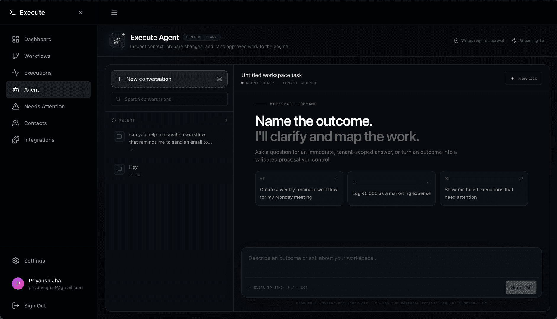 Execute — Ask. Approve. Run. image 2