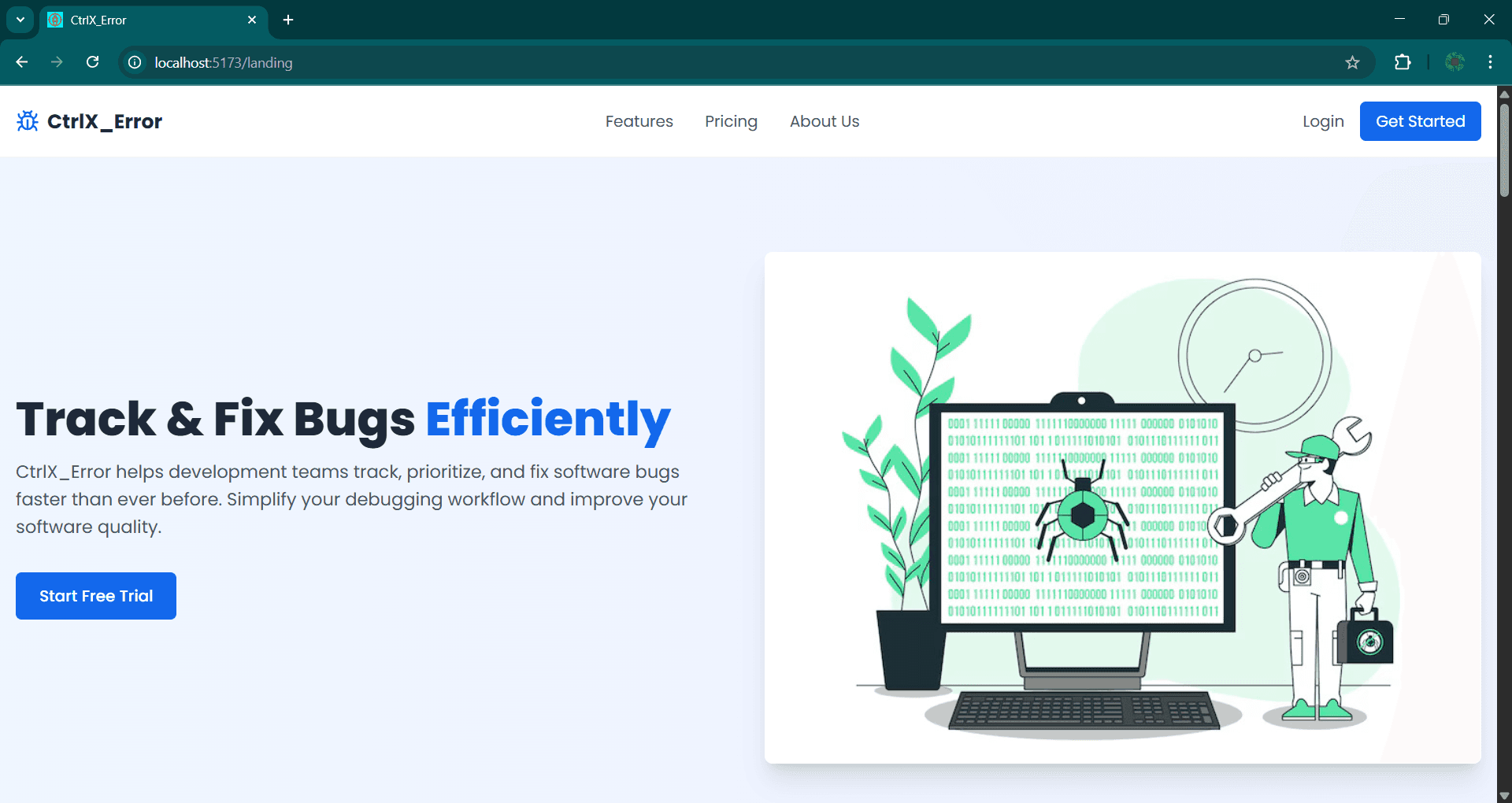 Ctrl_X Error: Bug Tracking Software incorpora image 1