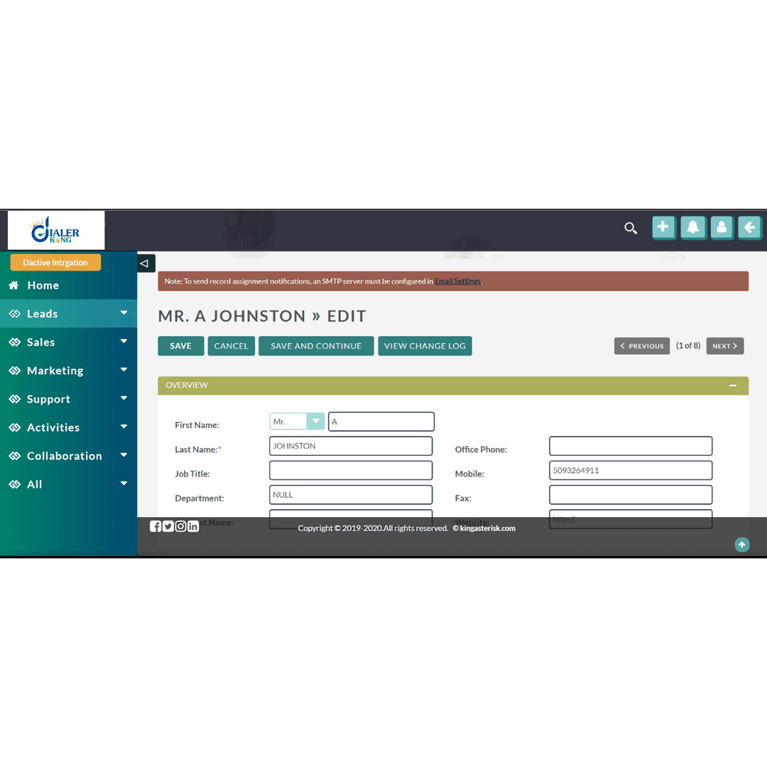 CRM Dialer Integration image 3