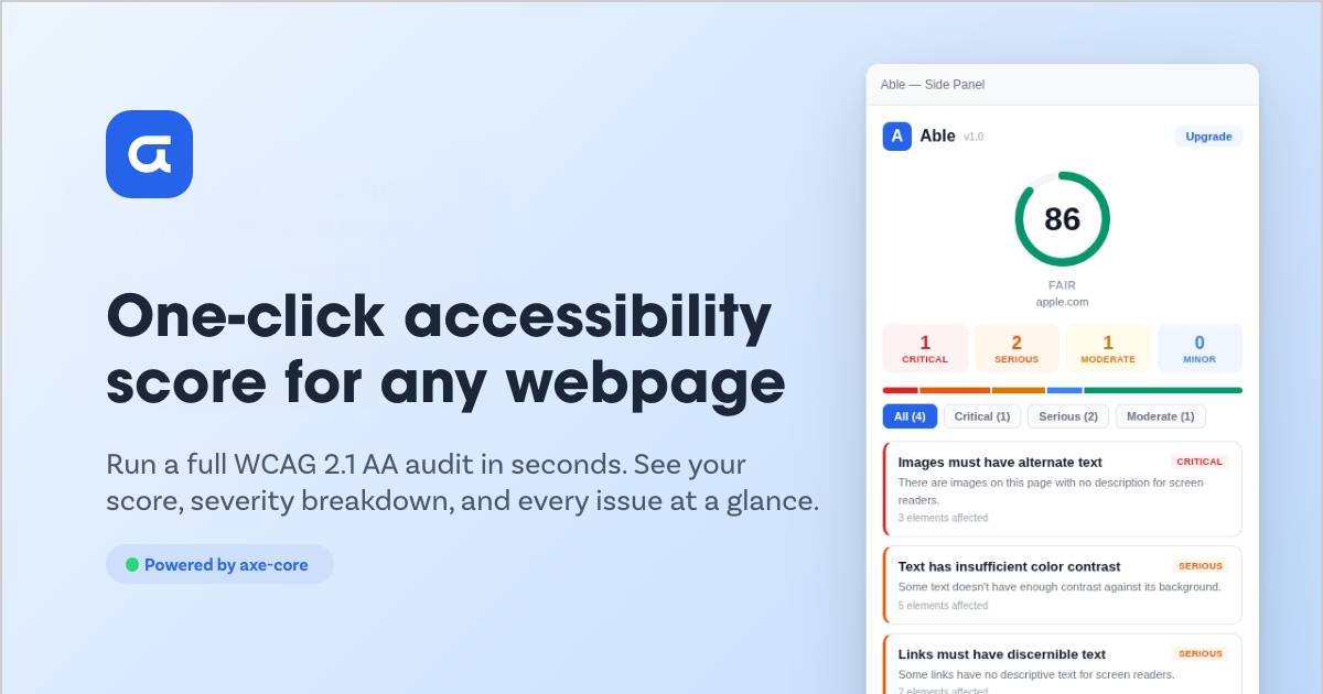 Able — Accessibility Checker image 2