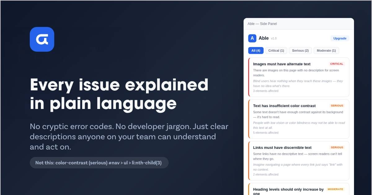Able — Accessibility Checker image 3