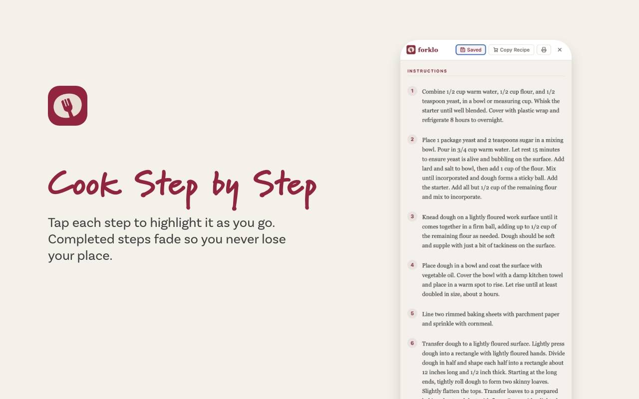 Forklo — Just the Recipe image 3