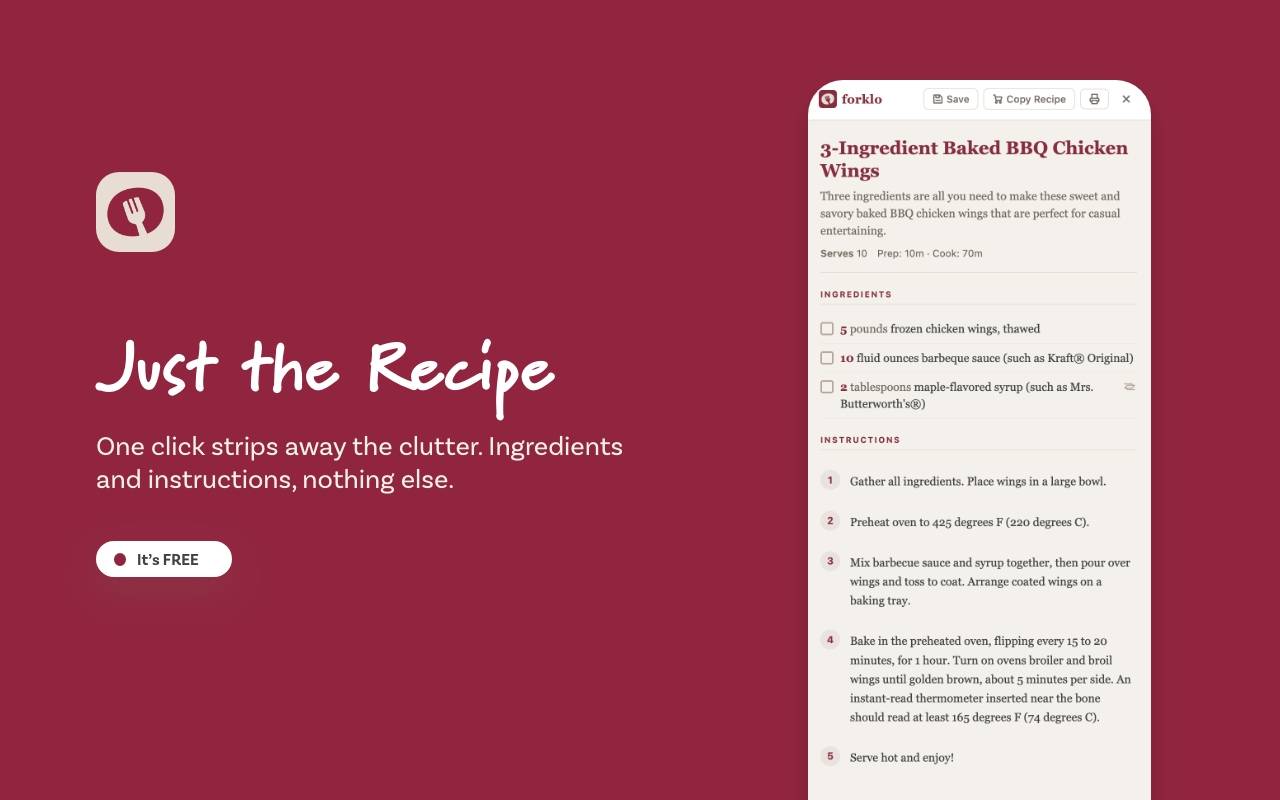 Forklo — Just the Recipe image 2