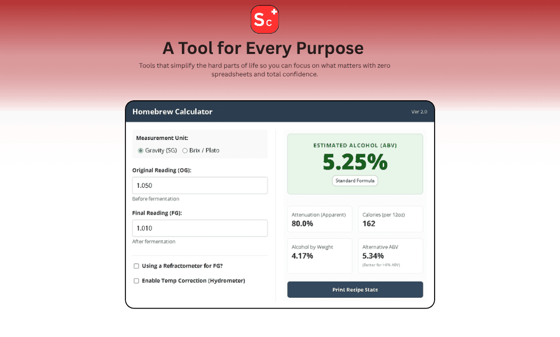 SpeedCalcs — 300 Free Calculators image 3