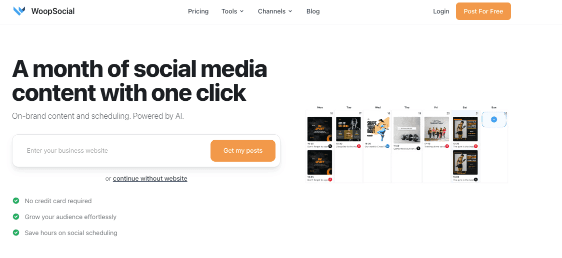WoopSocial - Social Media Management image 1