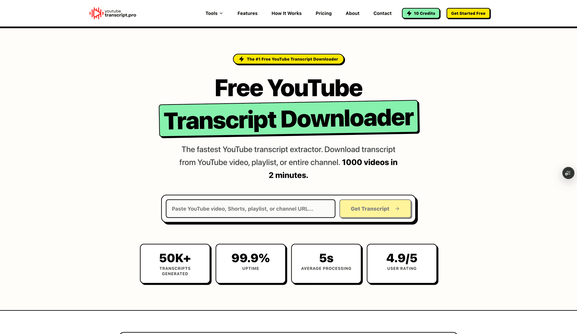 YouTube Transcript Downloader image 1