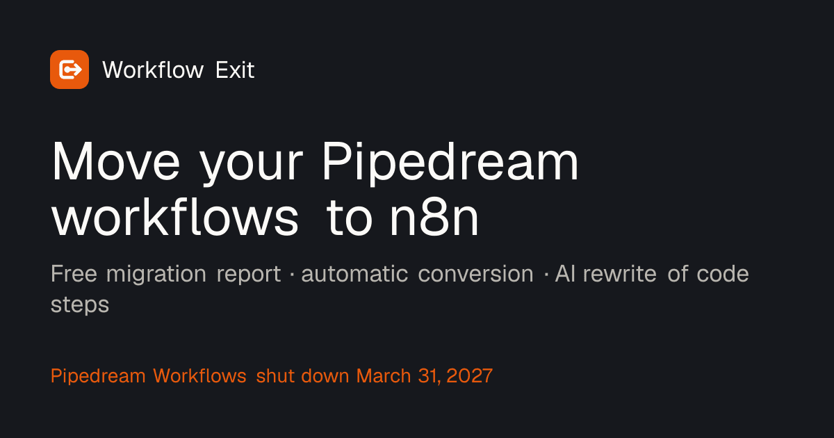 Workflow Exit image 1