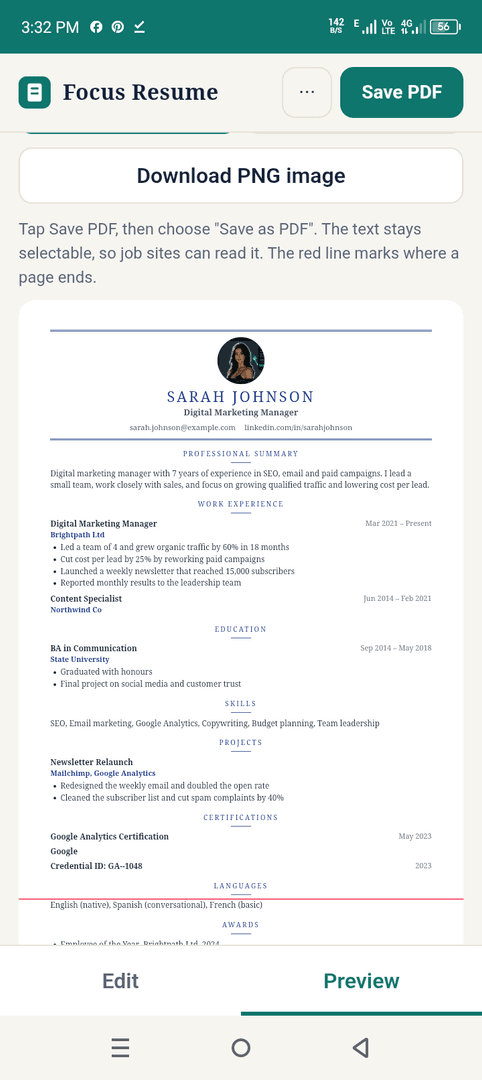 ATS Resume Builder, No Sign-Up | Focus Resume image 4