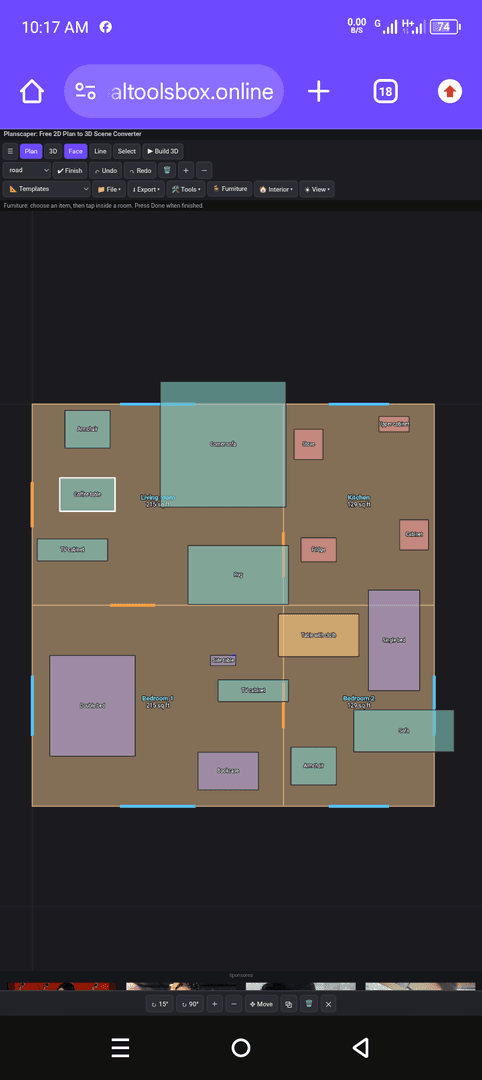 Planscaper - Free 2D Plan to 3D Scene image 1
