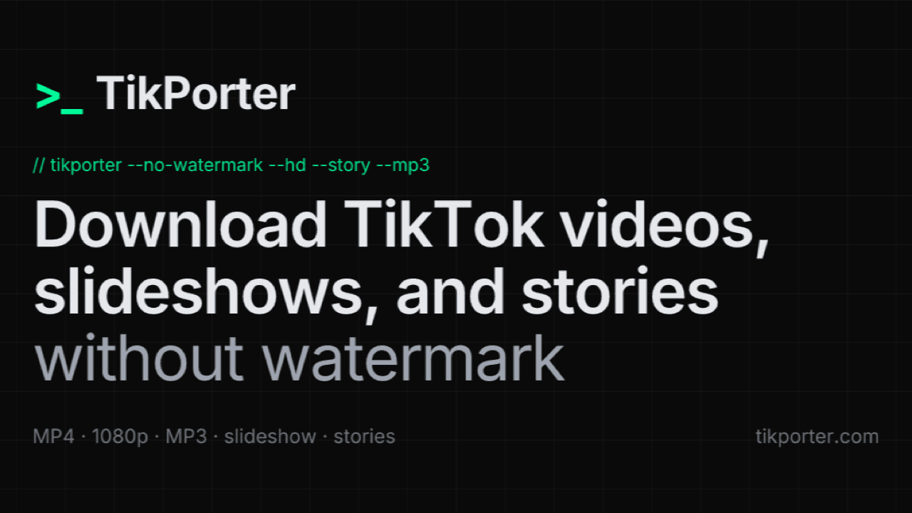 TikPorter image 1