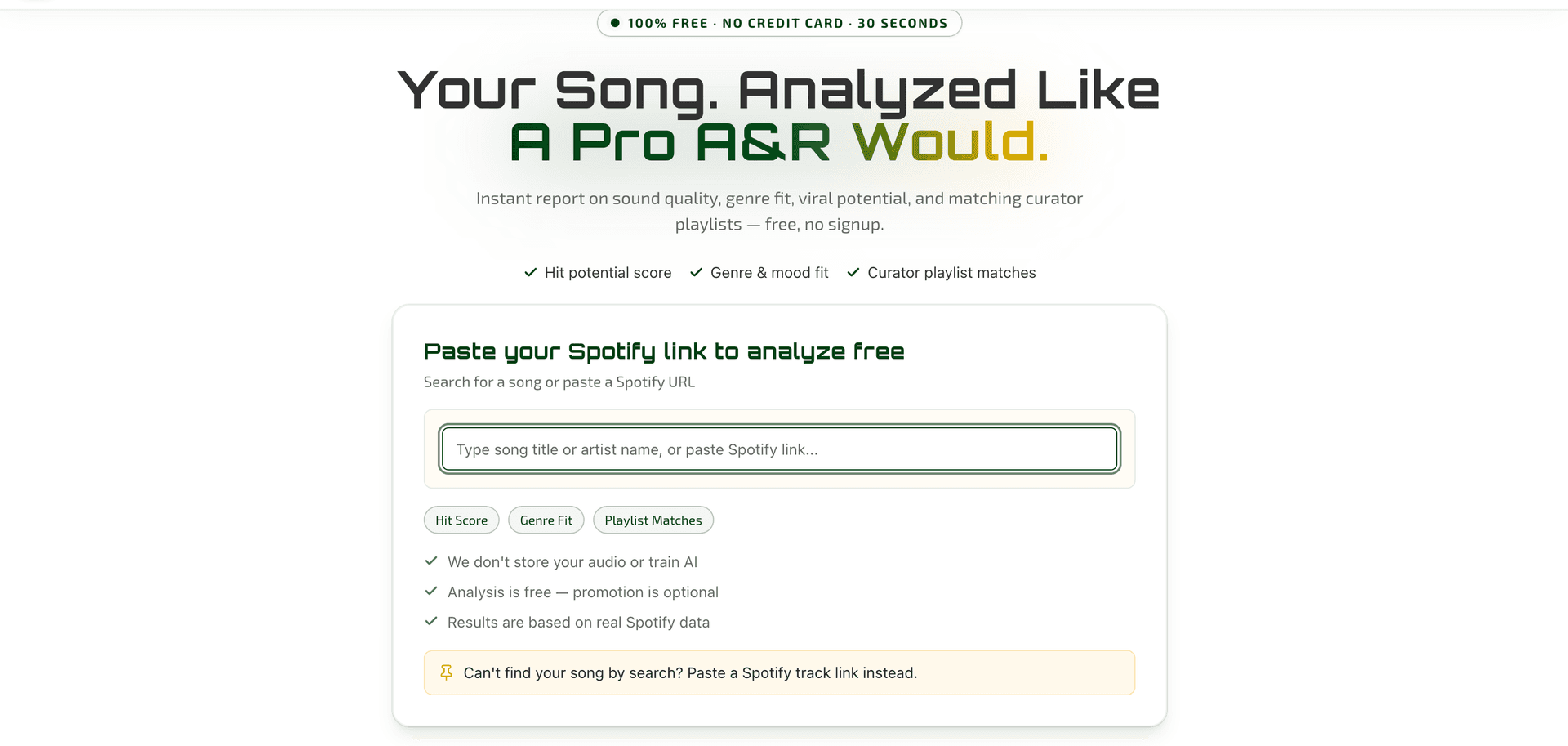 PlaylistProfit Song Analyzer image 1