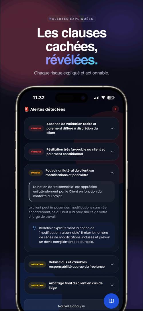 Dois-Je Signer — Analyse de contrats par IA image 1