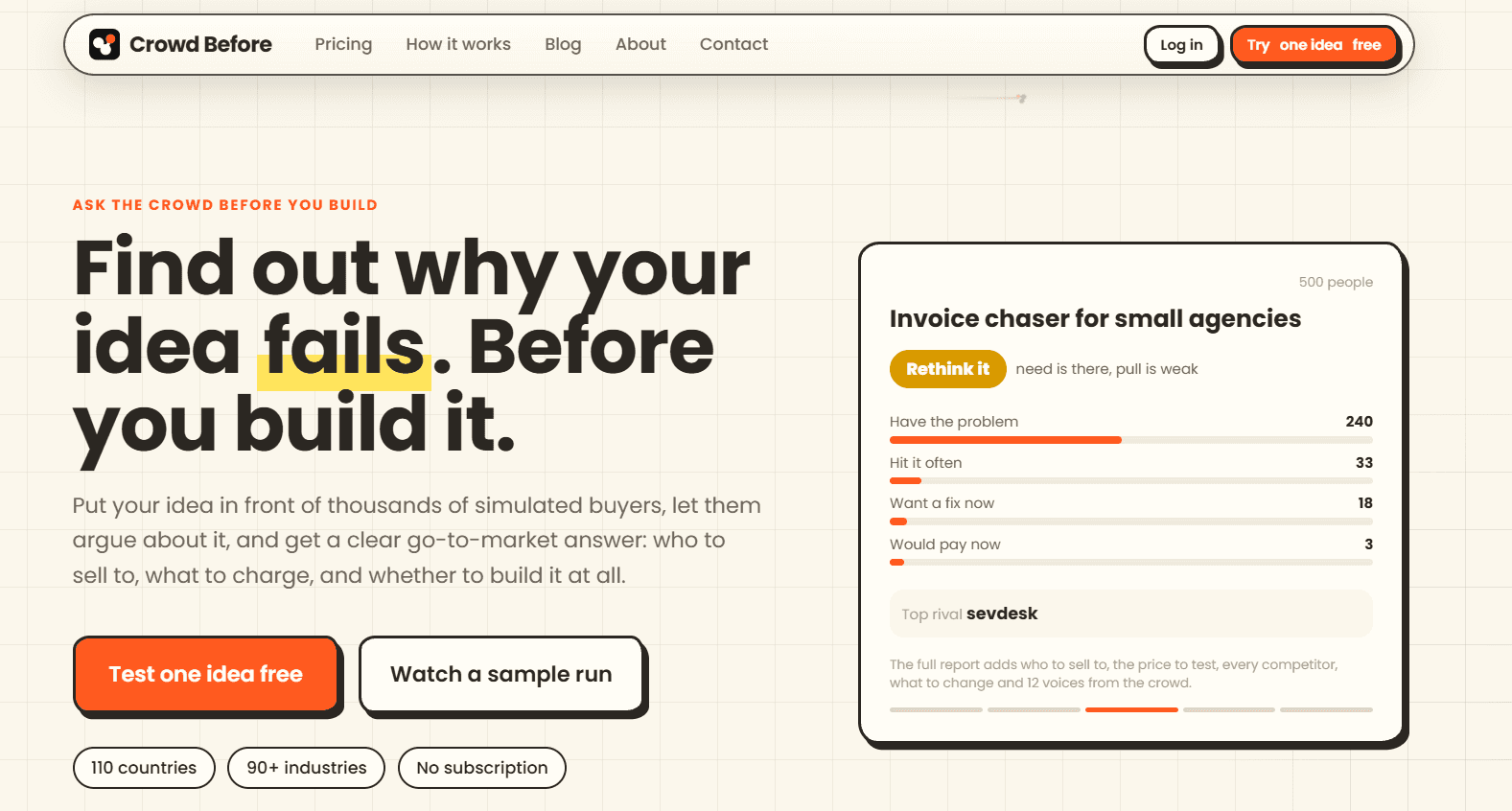Crowd Before: ask the crowd before you build image 1