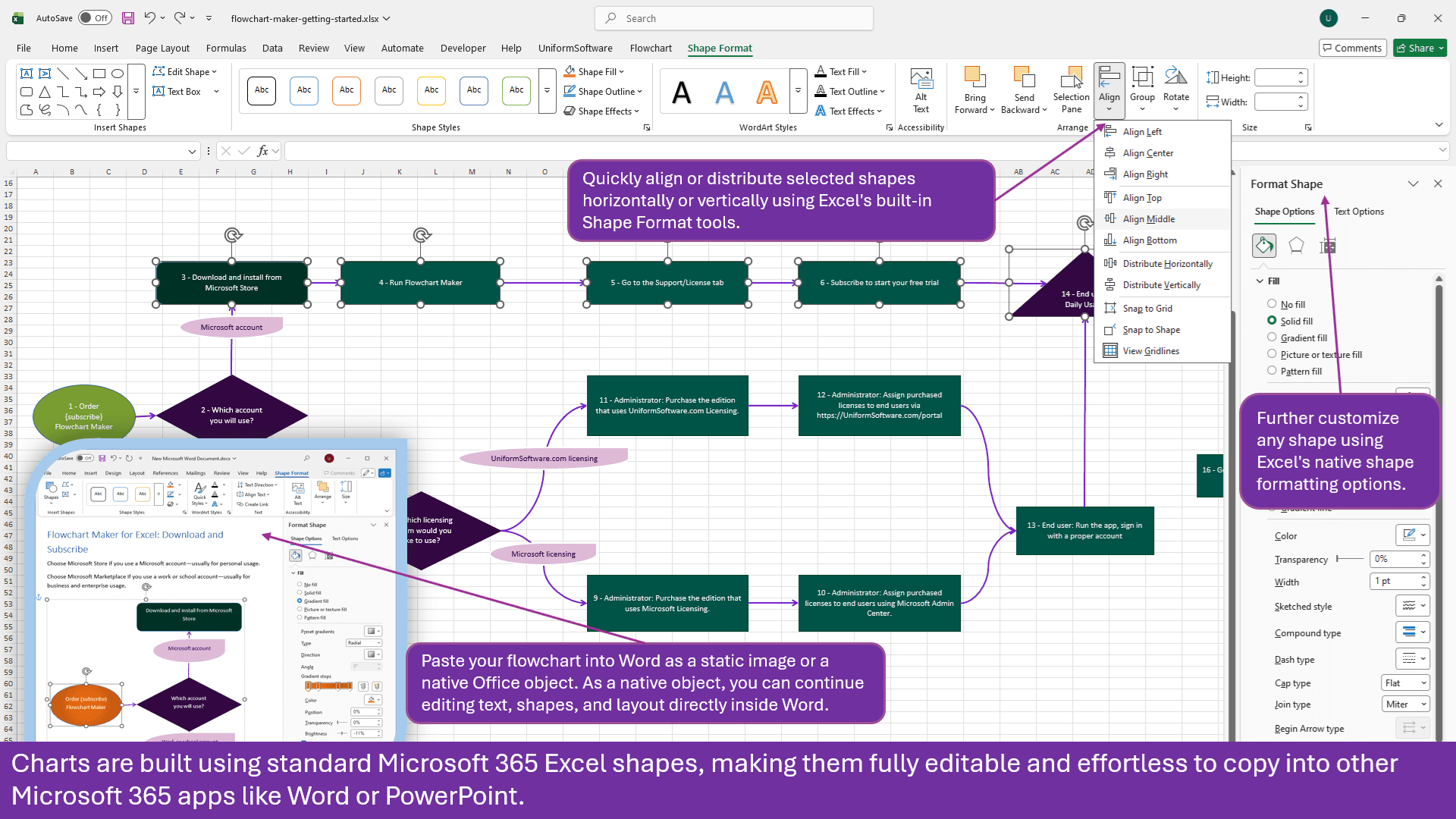 Flowchart Maker for Excel image 4