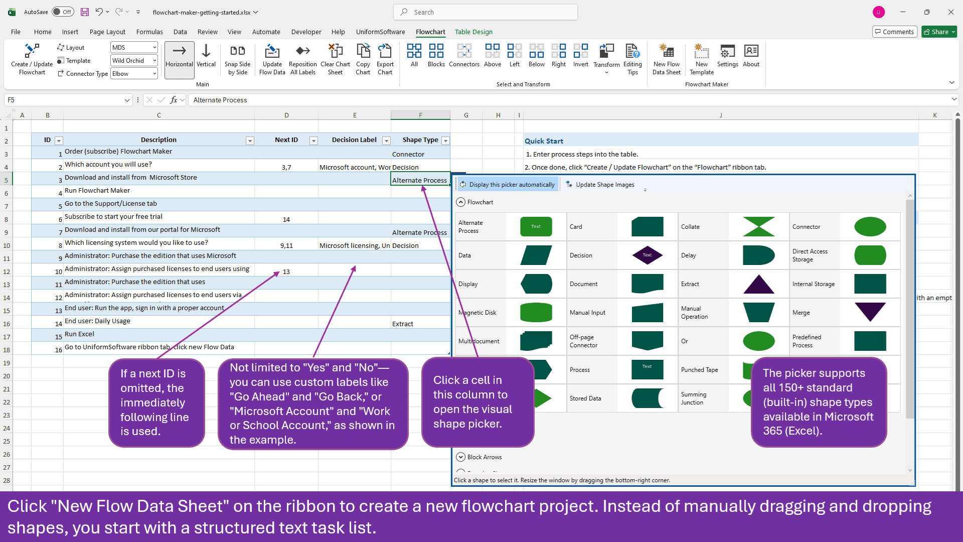 Flowchart Maker for Excel image 2