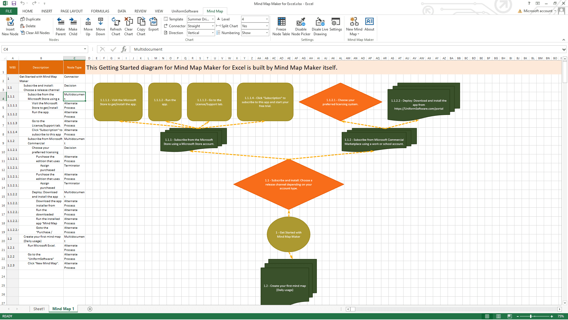 Mind Map Maker for Excel image 3