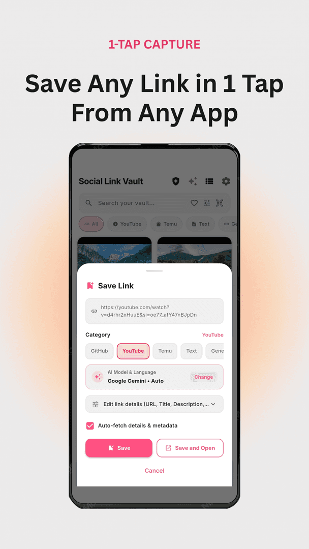 Social Link Vault AI Bookmarks - Apps image 2