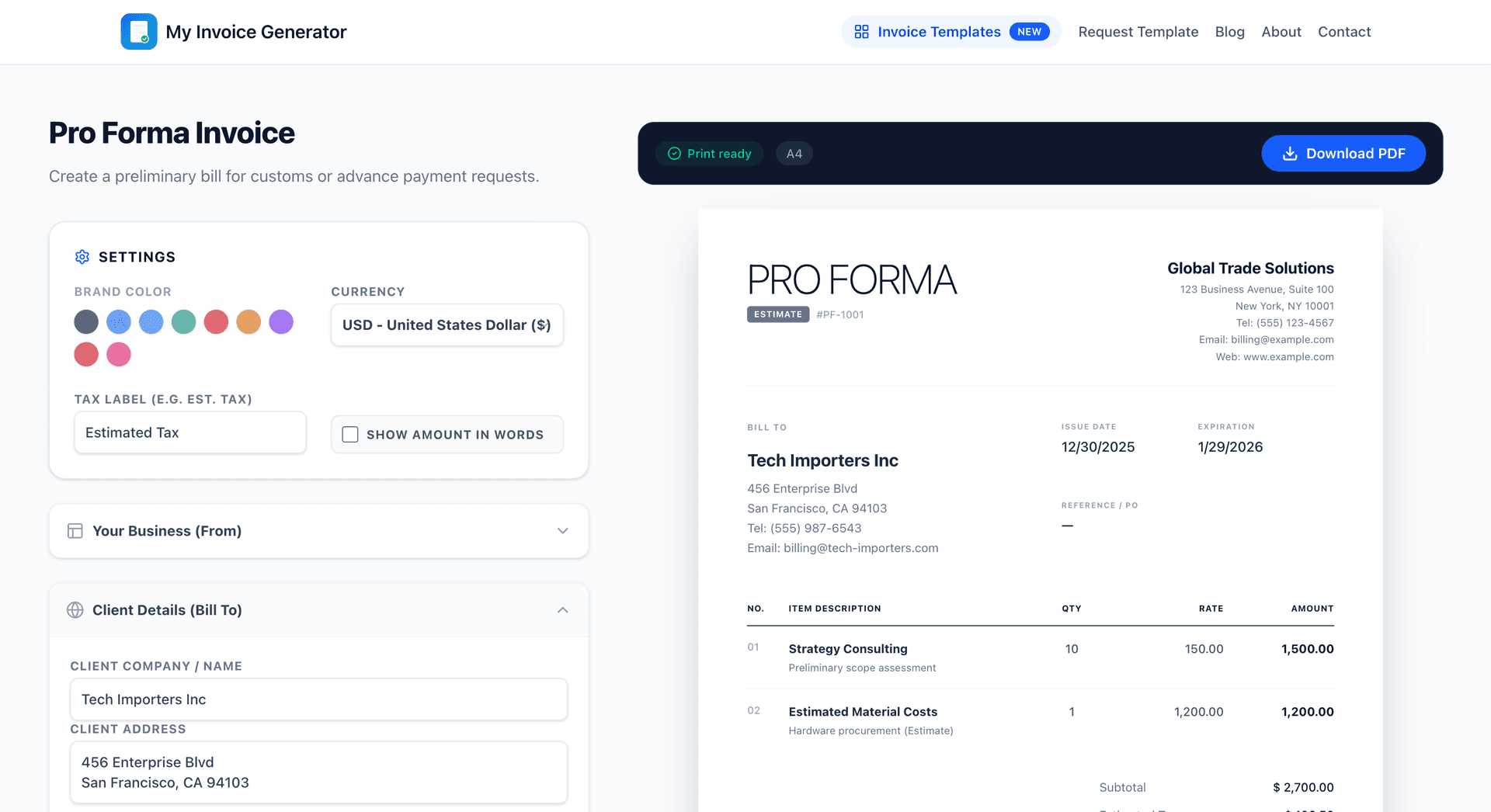 My Invoice Generator image 2