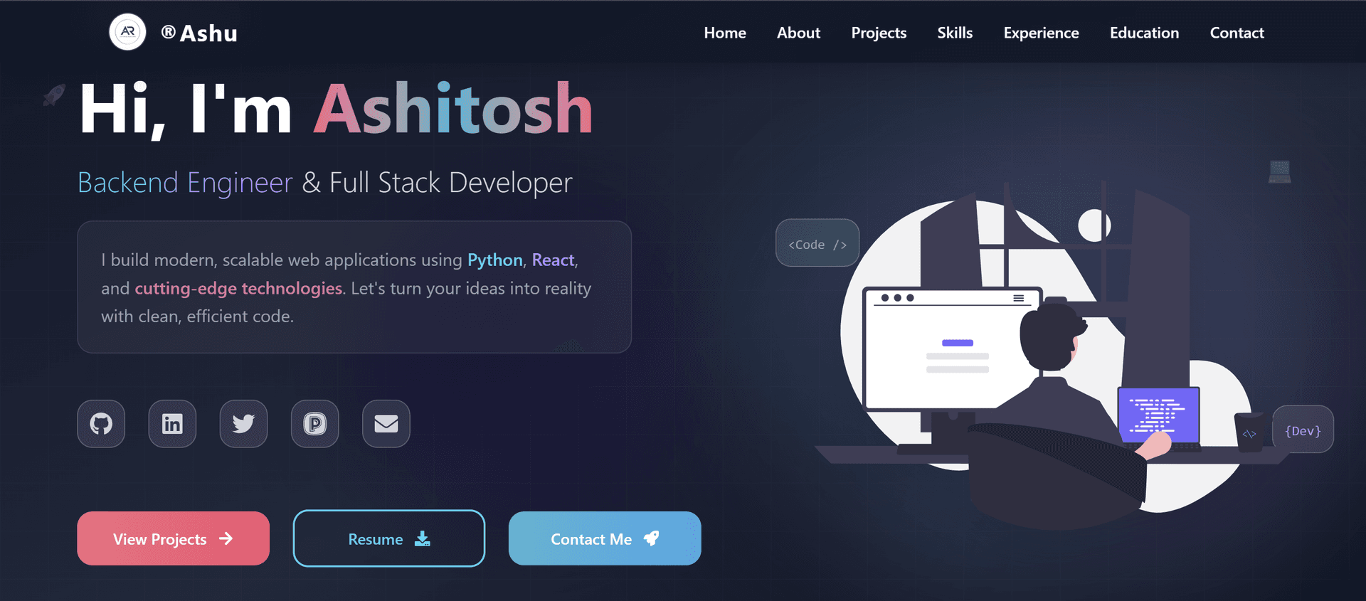 Ashitosh Rohom Portfolio image 1
