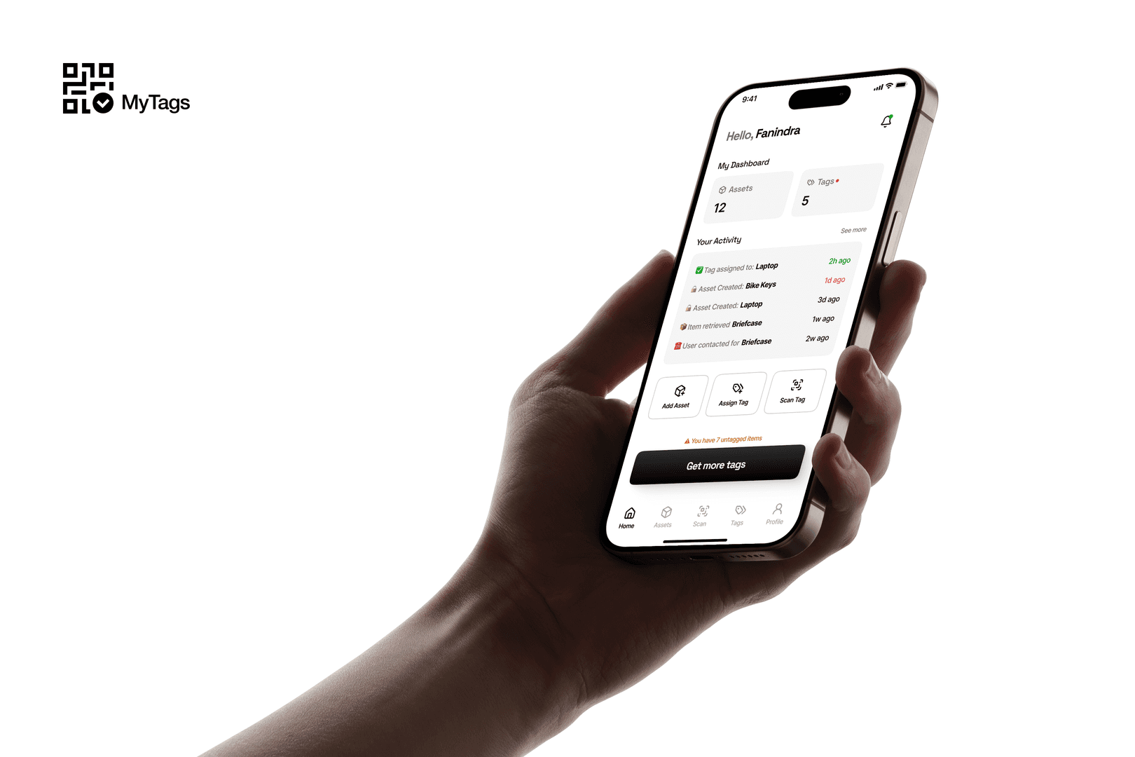 MyTags Mobile App Redesign - Client Work
