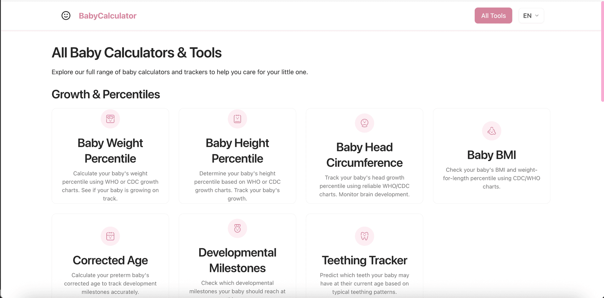 Free Baby Calculator Tools | BabyCalculator image 2
