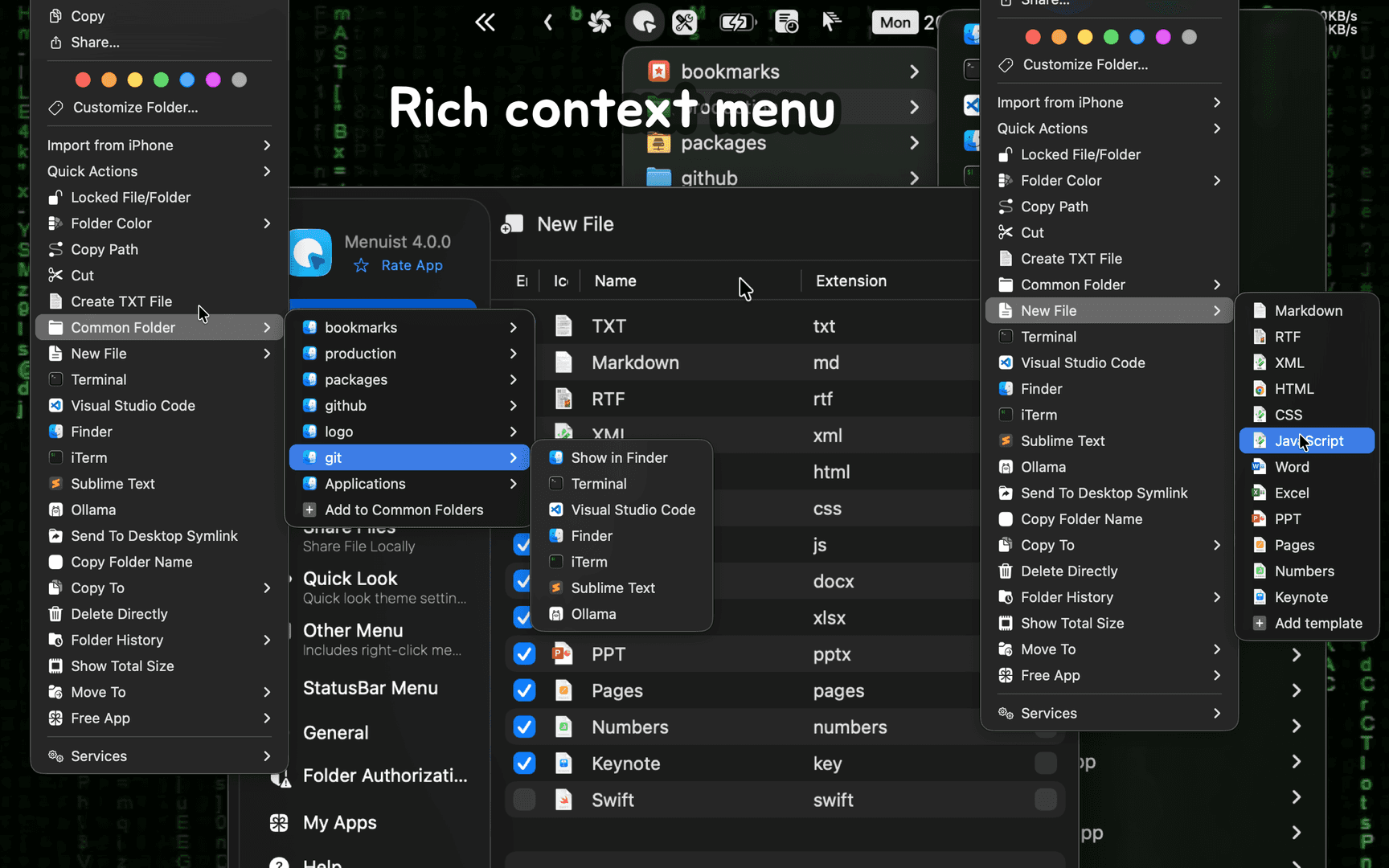 ‎Menuist: Right-Click & MenuBar App image 2