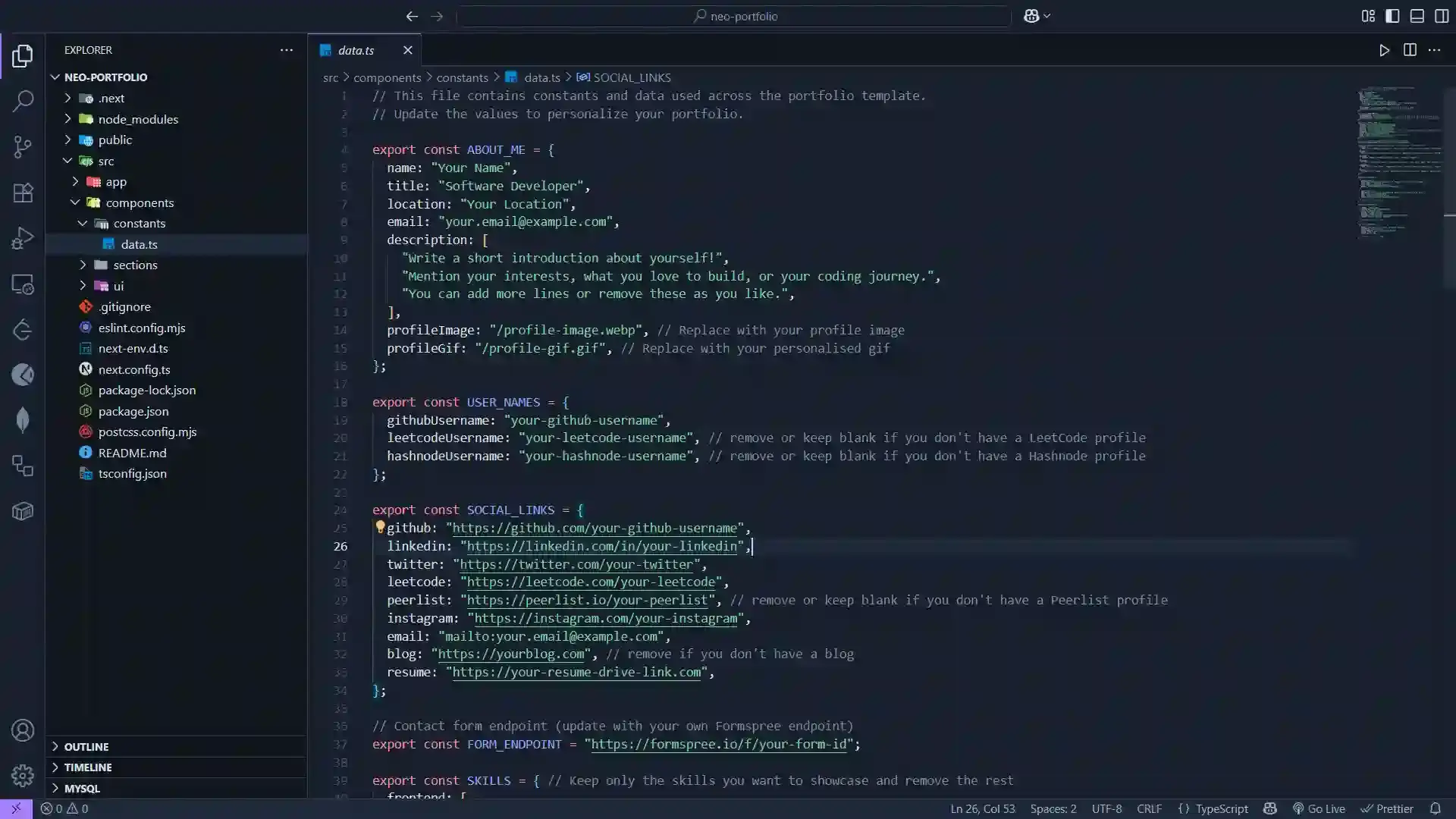 Neo Portfolio CLI image 4