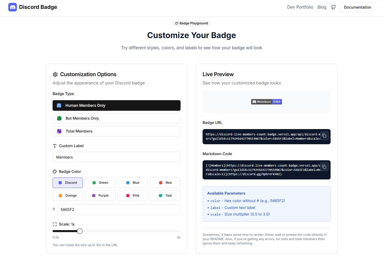Discord Members Live Count Badge image 4