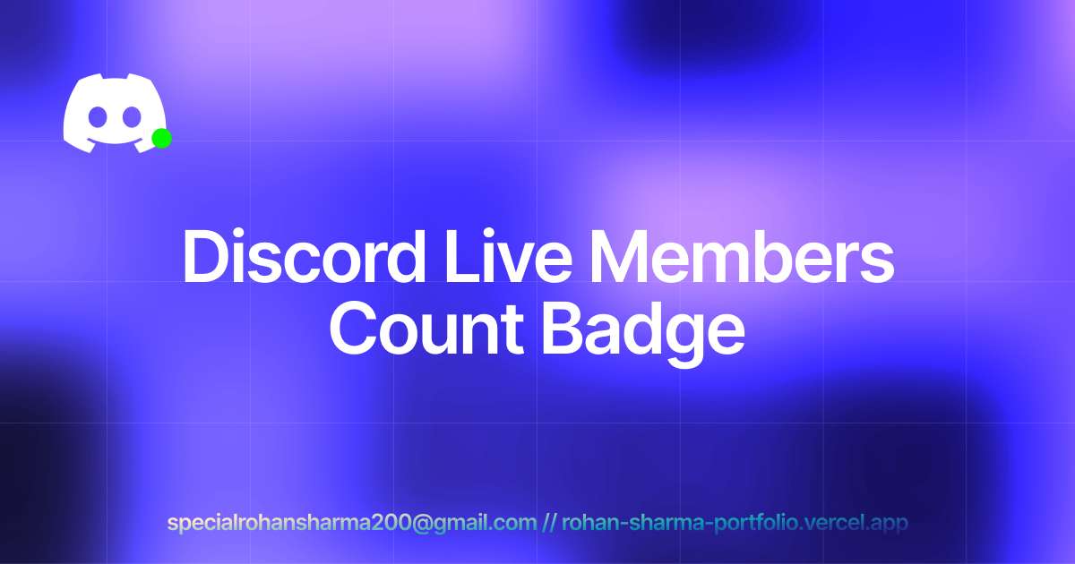 Discord Members Live Count Badge image 1