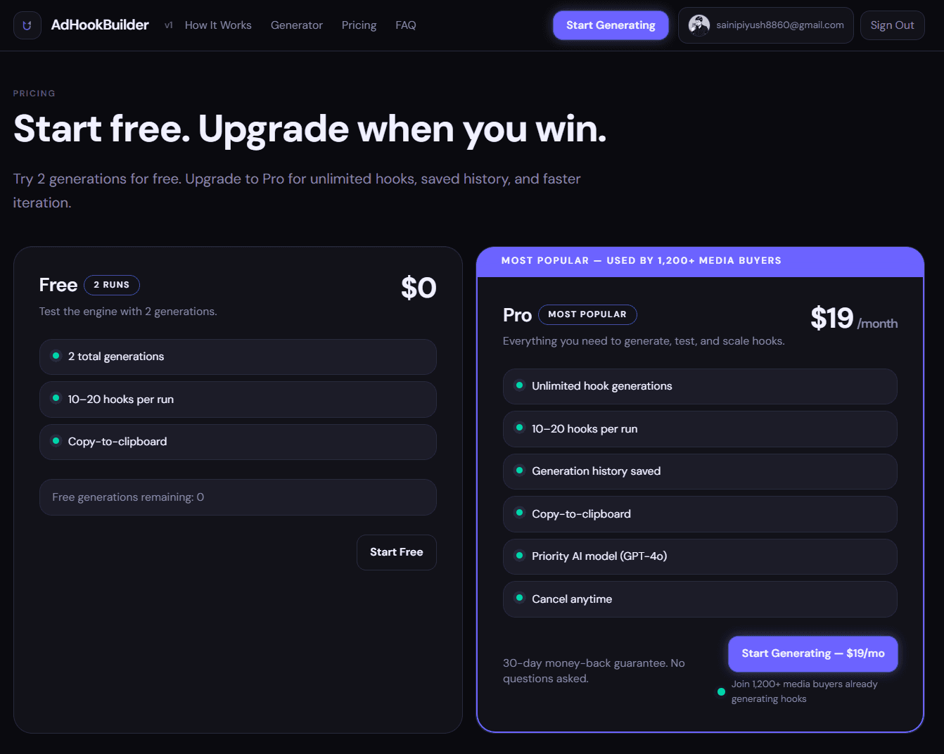 AdHookBuilder — 10–20 Viral Hooks in Seconds image 3