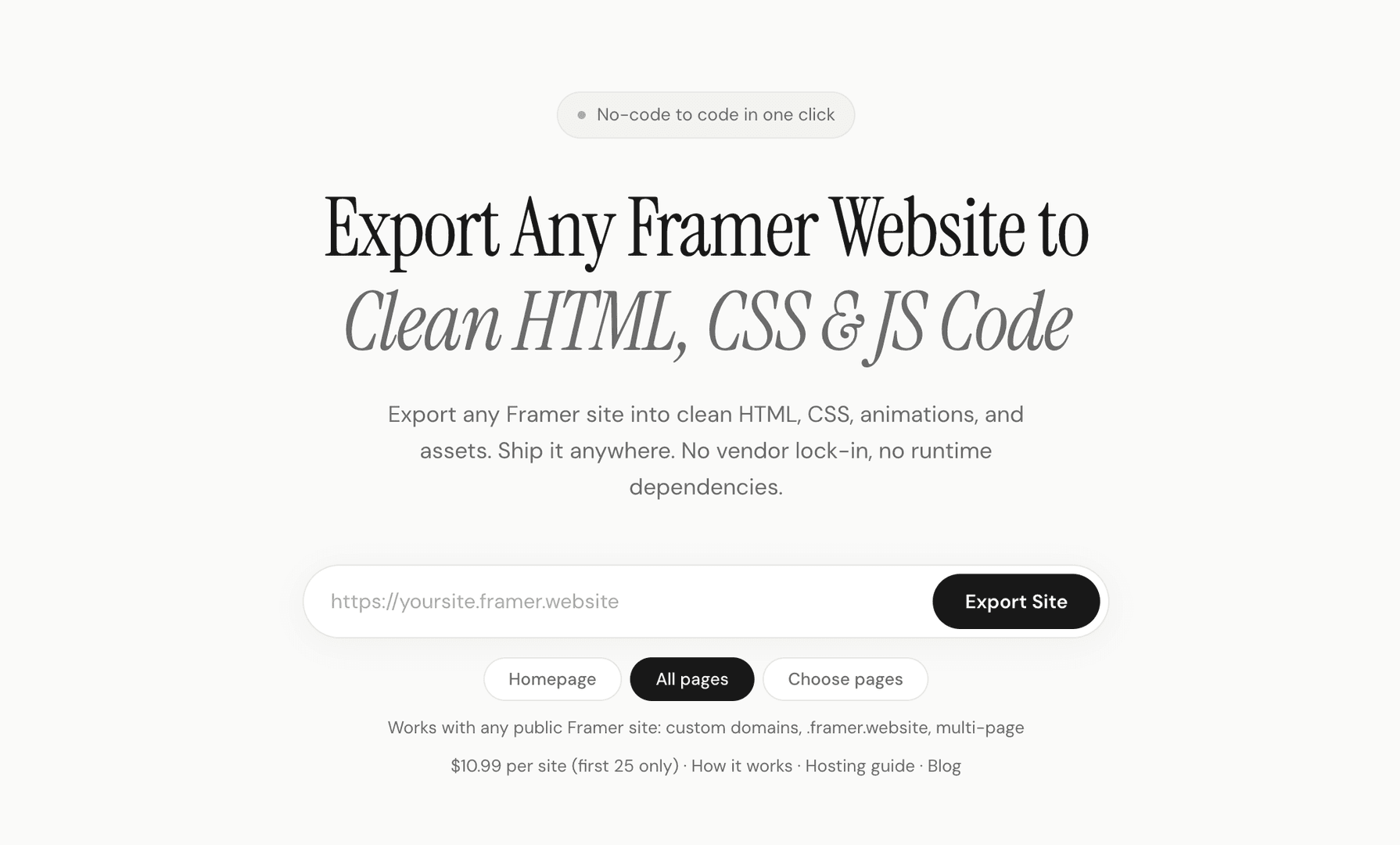 Framer to Code Export Any Framer Website Code image 2