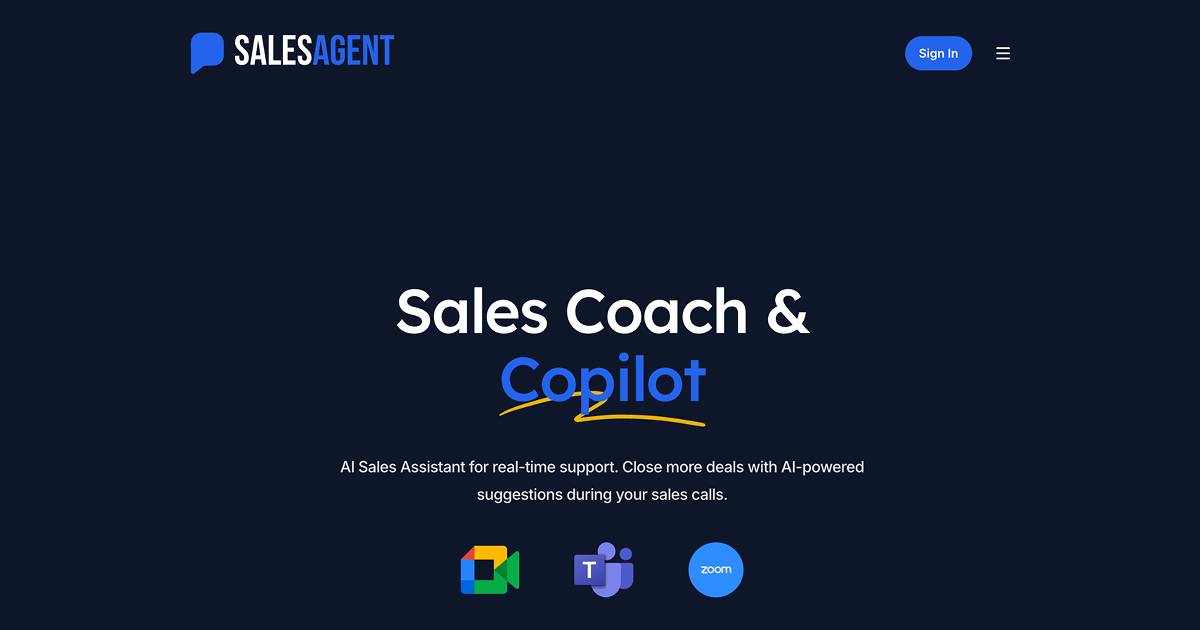 SalesAgent Chat image 1