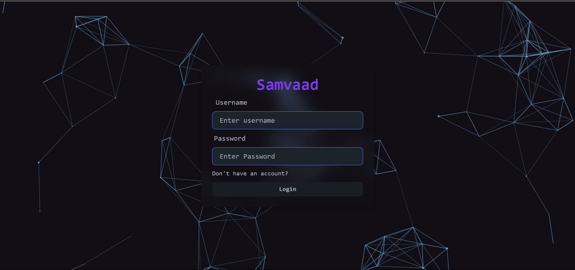 Samvaad - A real time chat website