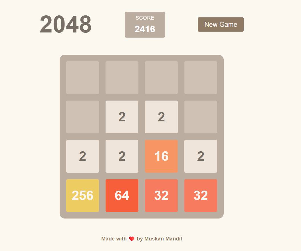 2048 Game