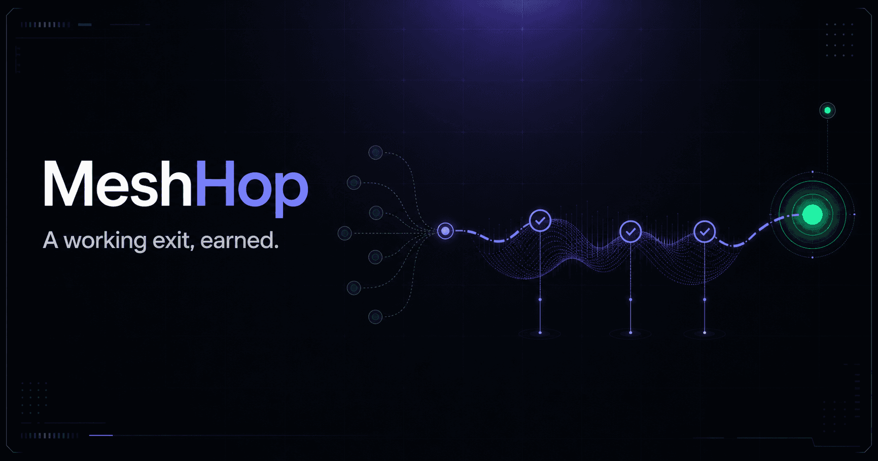 MeshHop : A working exit, earned. image 1