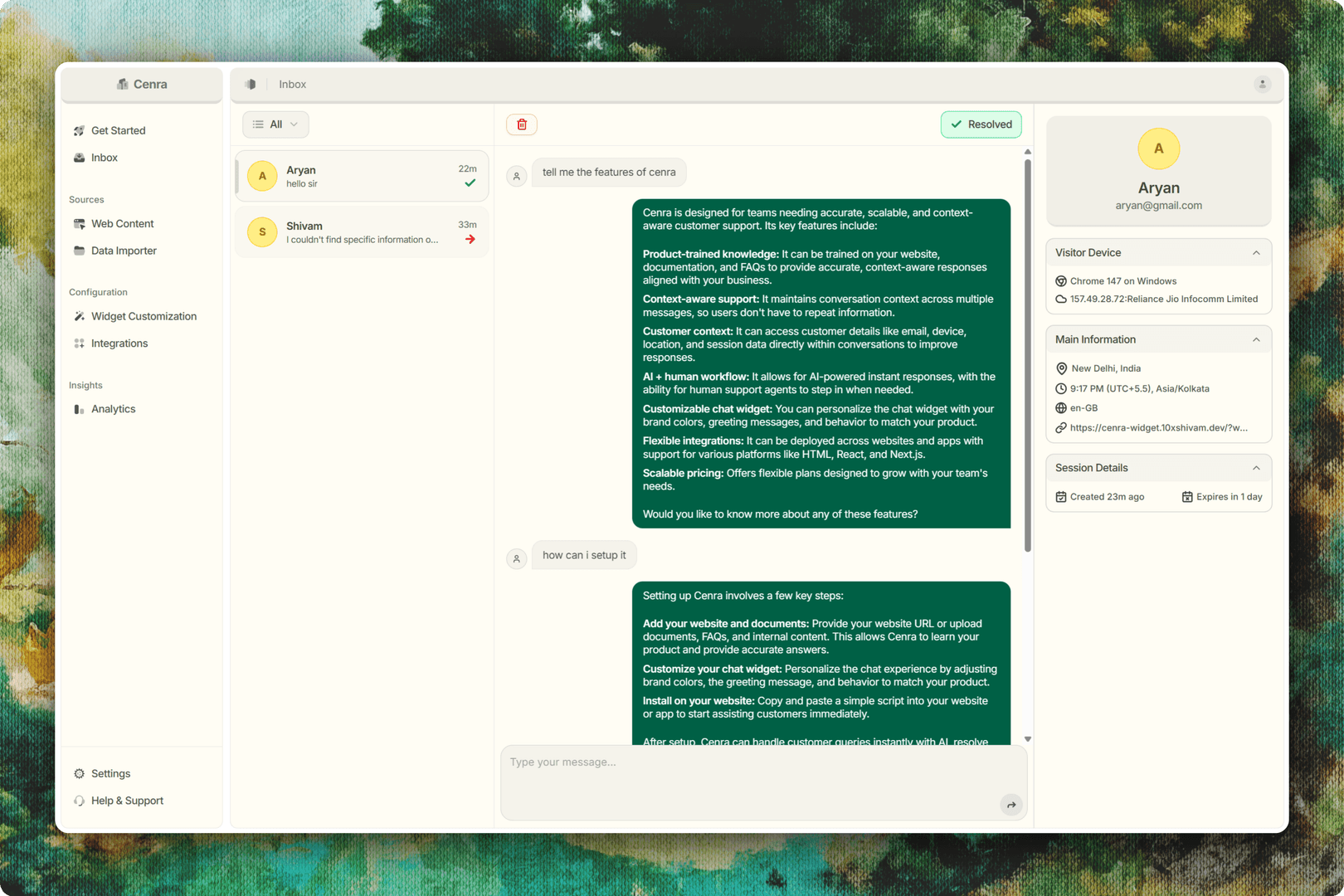 Cenra - AI Agent for Customer Support image 2