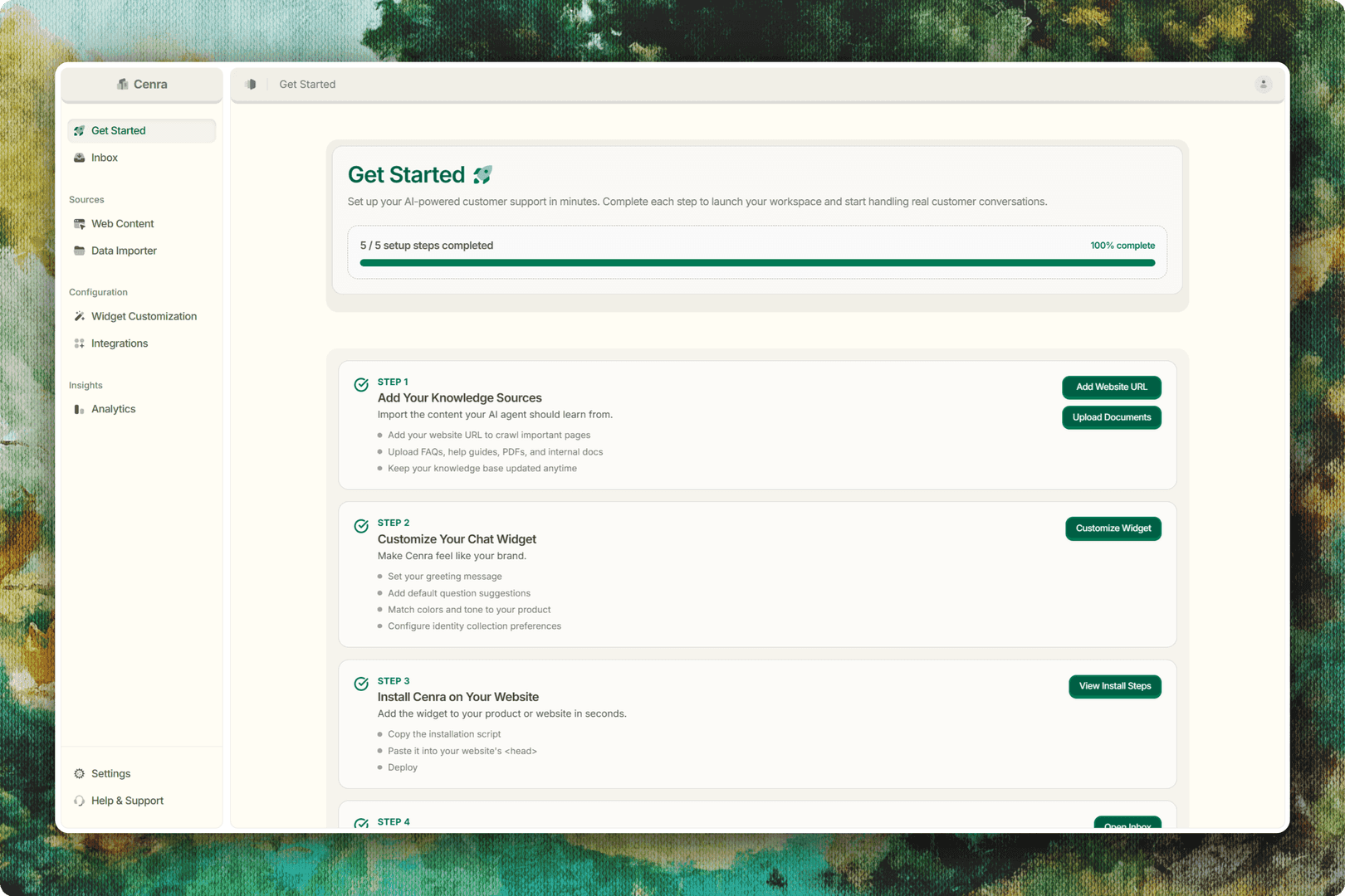 Cenra - AI Agent for Customer Support image 1