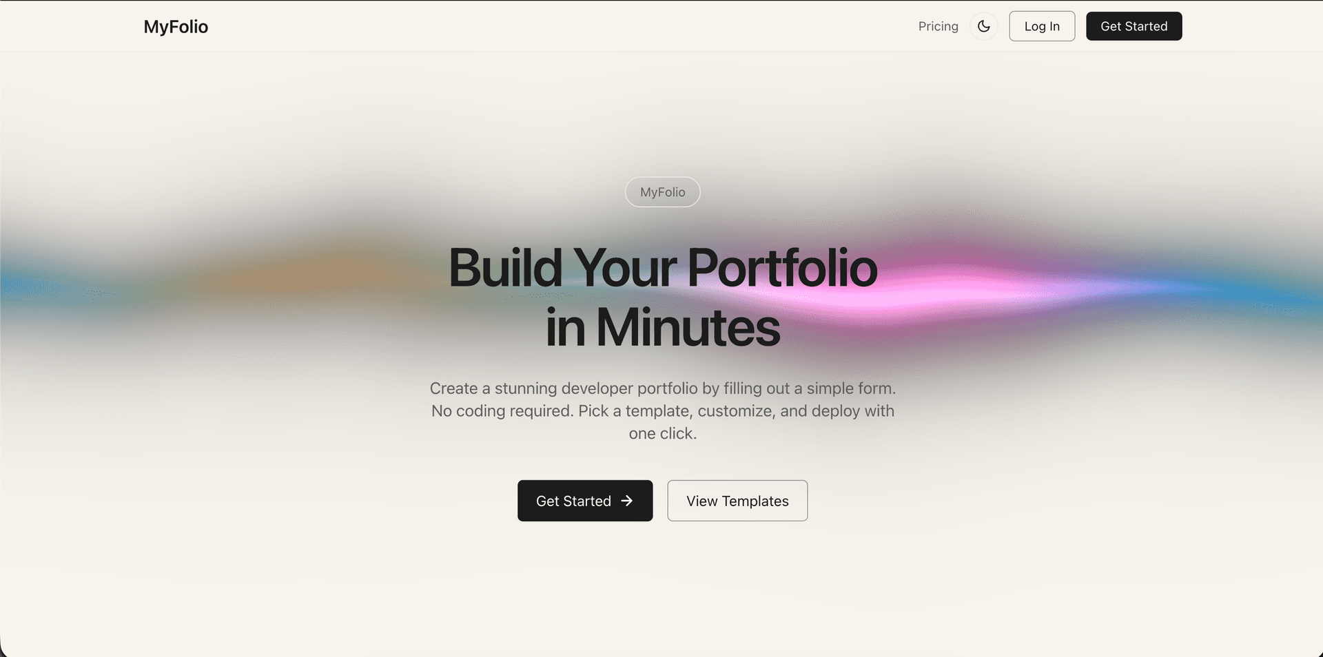 MyFolio — Free Developer Portfolio Builder