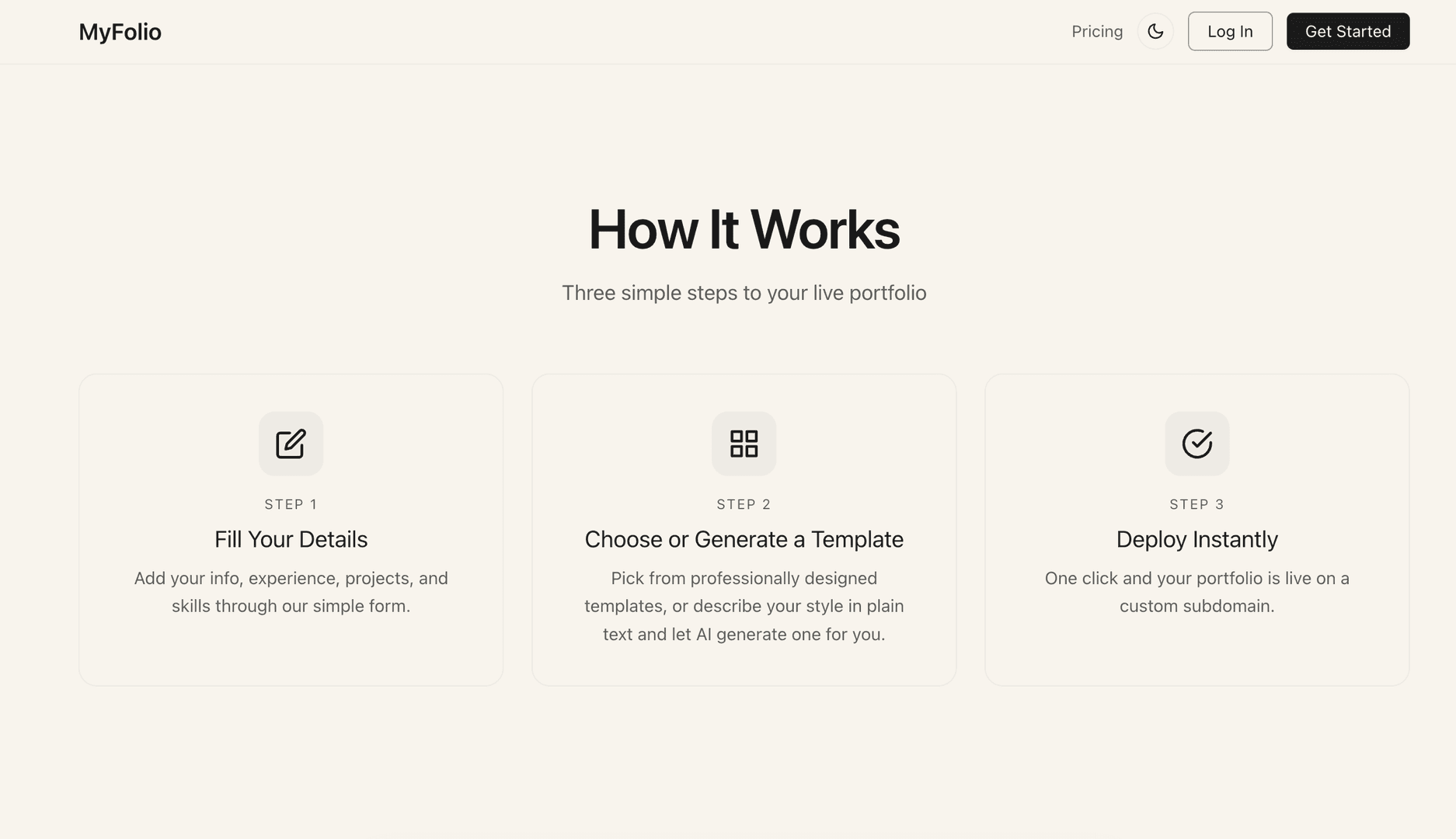MyFolio — Free Developer Portfolio Builder image 2