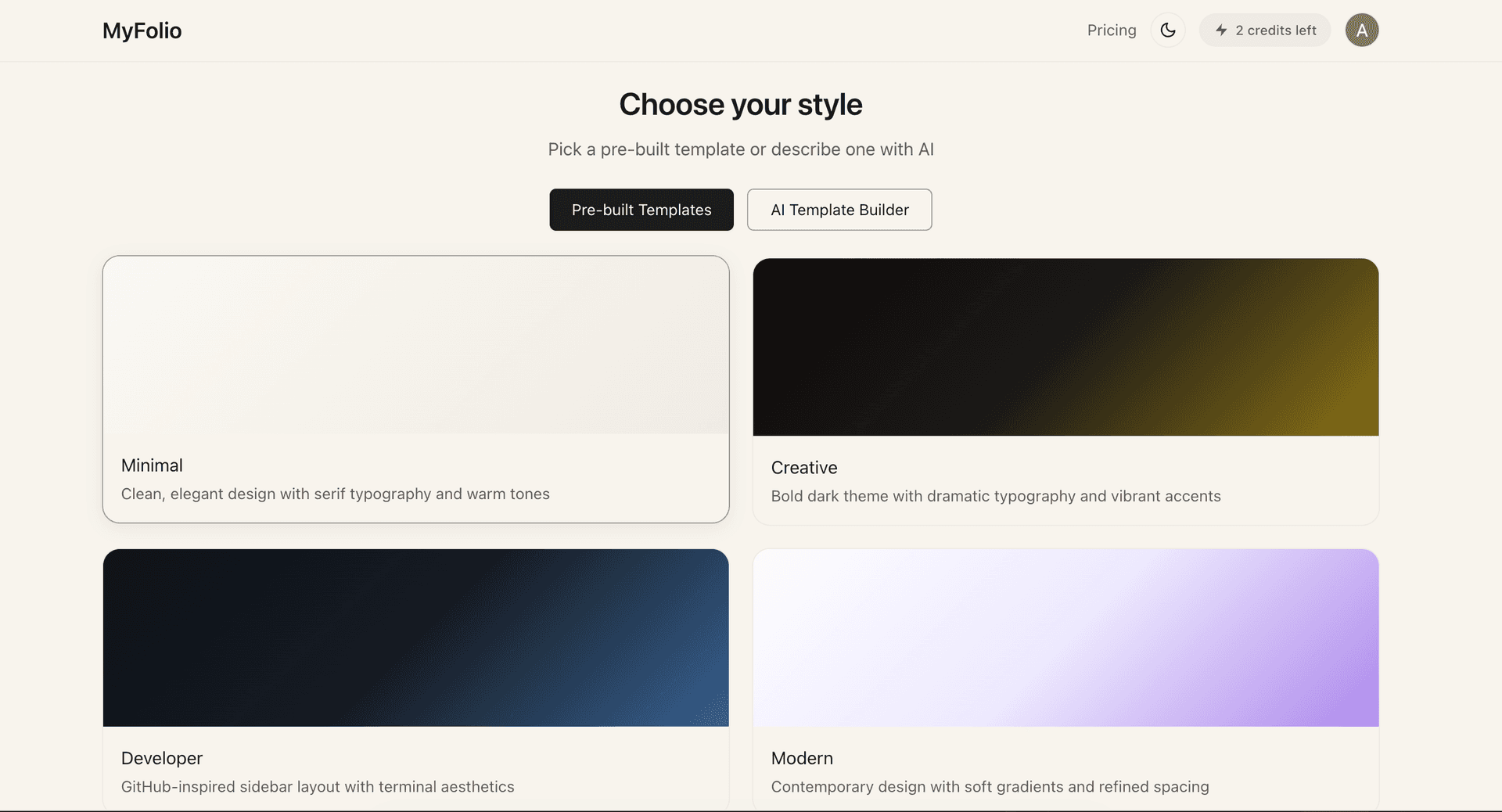 MyFolio — Free Developer Portfolio Builder image 4