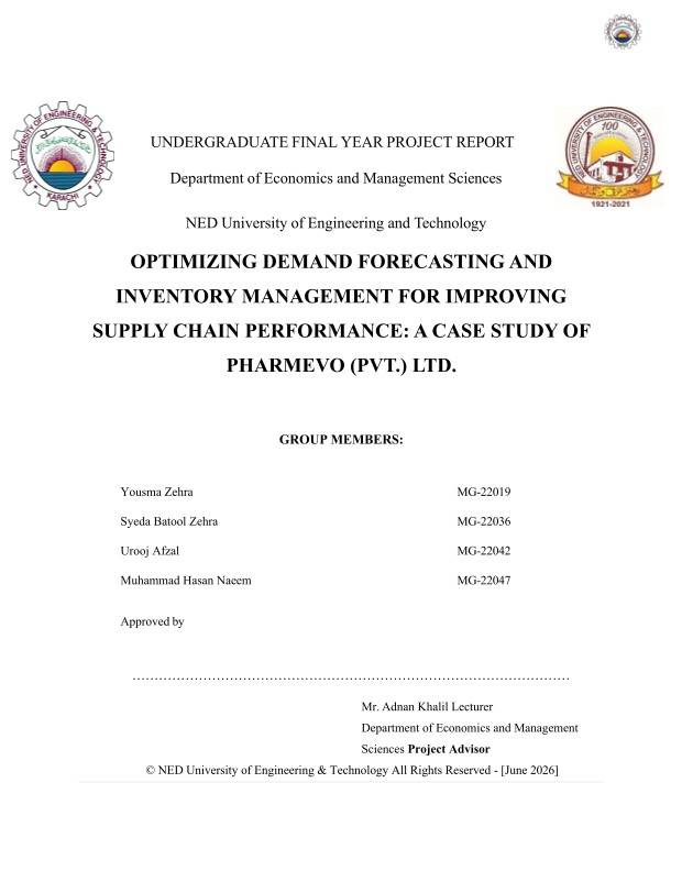Demand Forecasting & Inventory Optimization